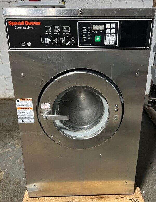 Speed Queen SC20 Front Load Washer 20Lb 208-240V 60Hz 3Ph Card Re OPL 2008[Used]