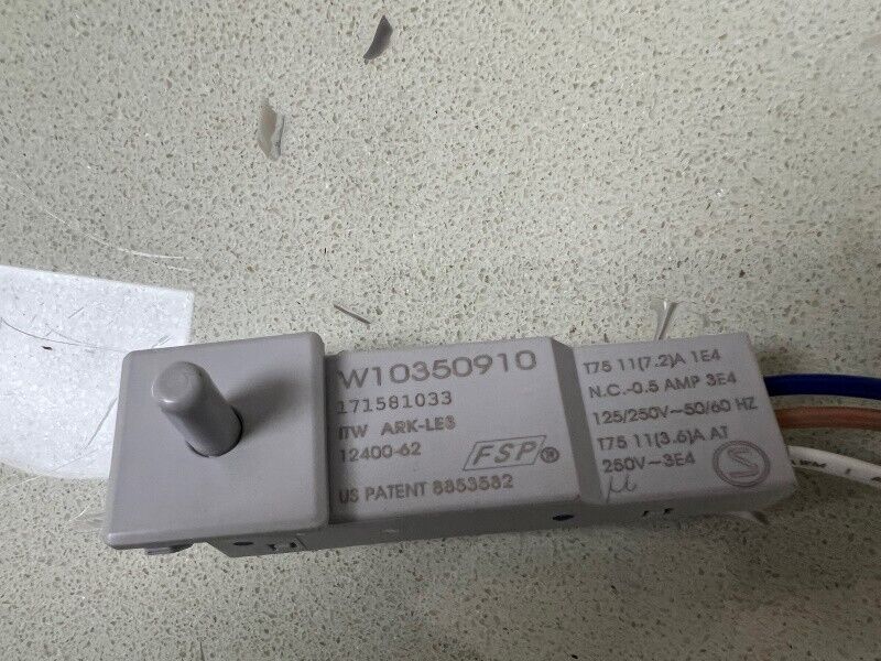W10350910 Whirlpool Kenmore Maytag Switch Door [Open Box]