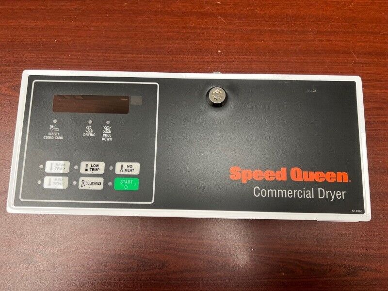 Speed Queen Dryer Service Control Panel 513777W, Overlay 514369 & Lock asse[New]